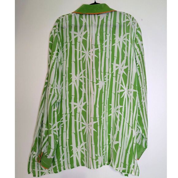 Vintage Bob Mackie 100% Silk Shirt XL Tropical Vacation Beach Resortwear Artsy - Picture 4 of 6